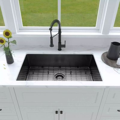 33" Brushed Topmount 84x56 Single Bowl Stainless Kitchen Sink