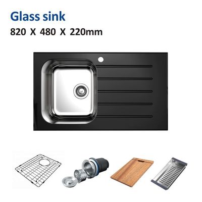 Glass Stainless Steel 32 X 21 Undermount Apron Kitchen Sink